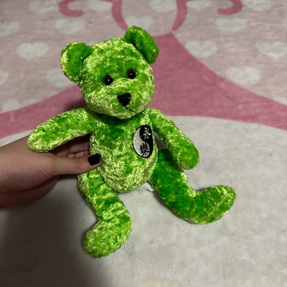 Green ying and yang Plush Teddy Bear